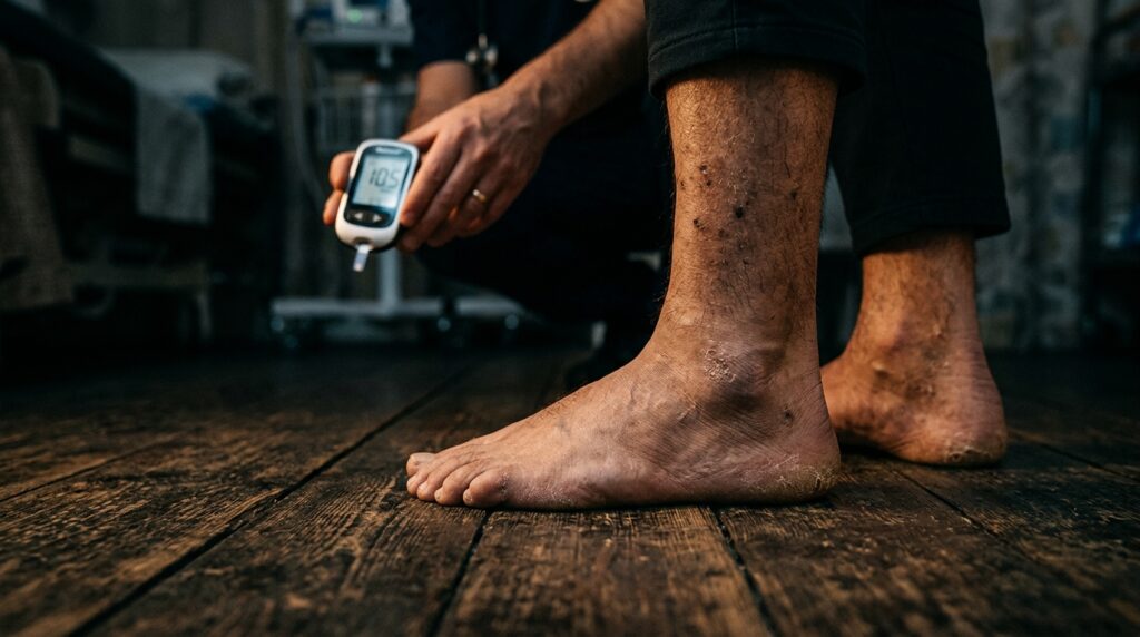 Perigo invisível: a mancha nas canelas que pode revelar diabetes e muita gente descarta como alergia