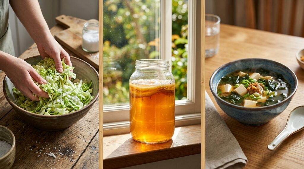 Os 10 alimentos vivos que curam seu intestino e blindam sua imunidade todos os dias