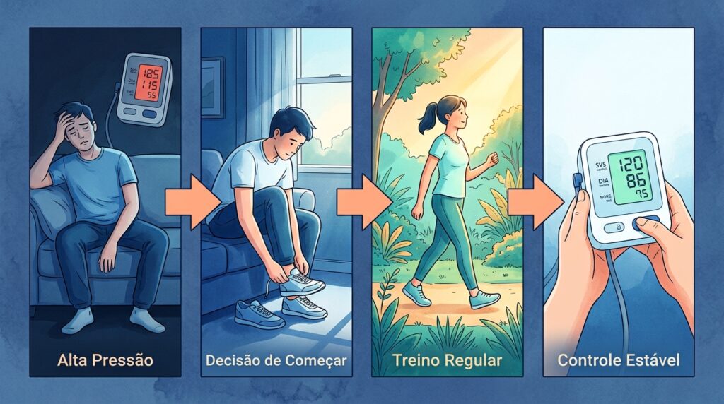 O que seu cardiologista não conta sobre exercício e pressão alta vai mudar sua rotina