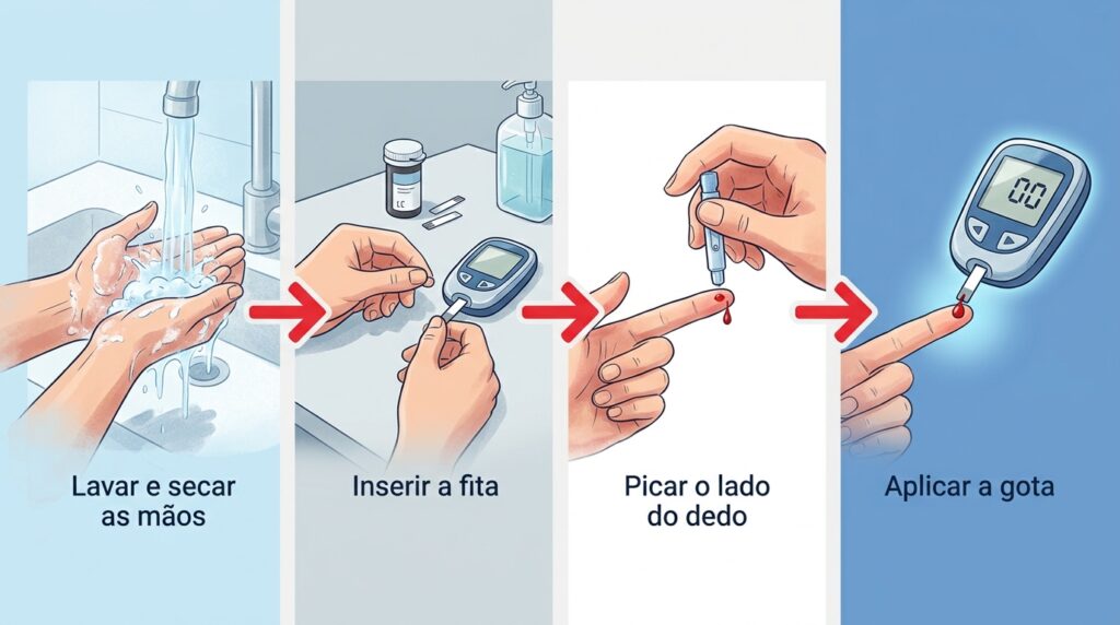Erros na medição da glicose em casa: 7 falhas que alteram o resultado e como evitá-las