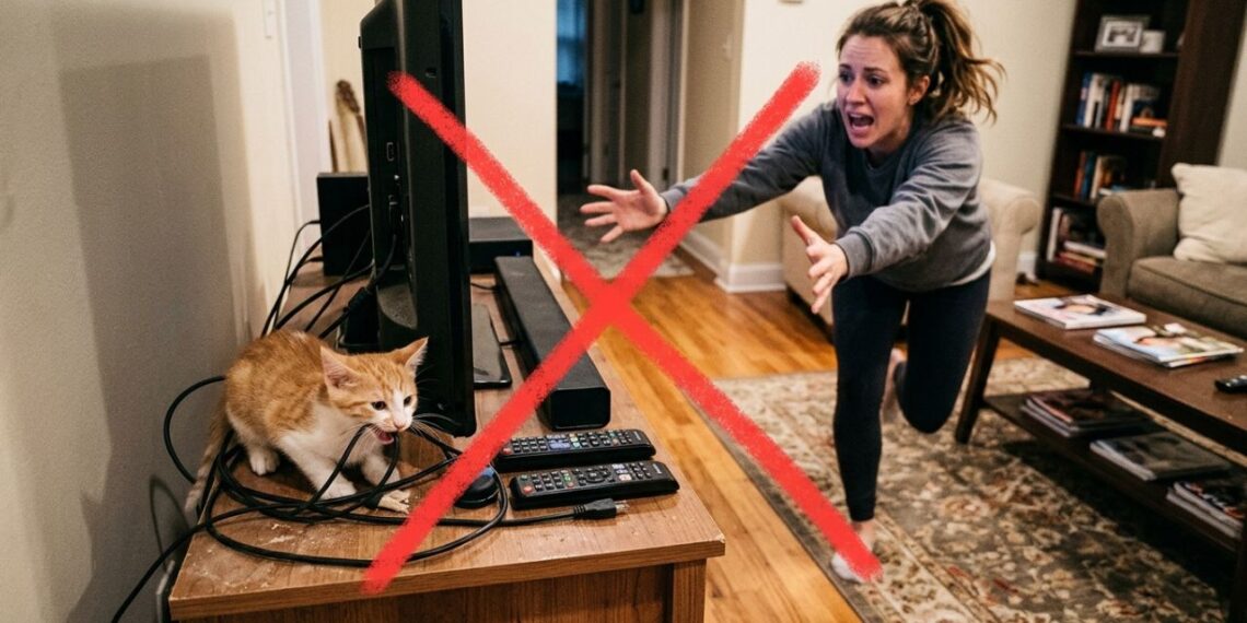 Diga adeus ao medo de seu pet levar um choque roendo fios espalhados pela casa: o truque de utilizar tubos e espirais plásticas de alta resistência para blindar a fiação e proteger seus animais de estimação contra acidentes elétricos