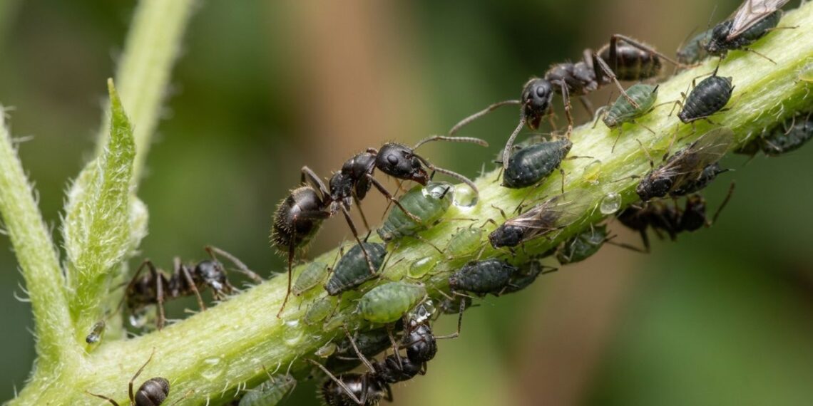 Especialistas recomendam ficar de olho nas formigas porque elas protegem os pulgões e espalham a praga pelo seu jardim