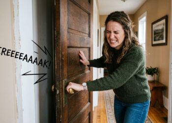 Pare de sofrer com o rangido agudo das portas da sua casa: o truque do grafite em pó que elimina o atrito das dobradiças de forma limpa e evita o acúmulo de sujeira nos pinos metálicos