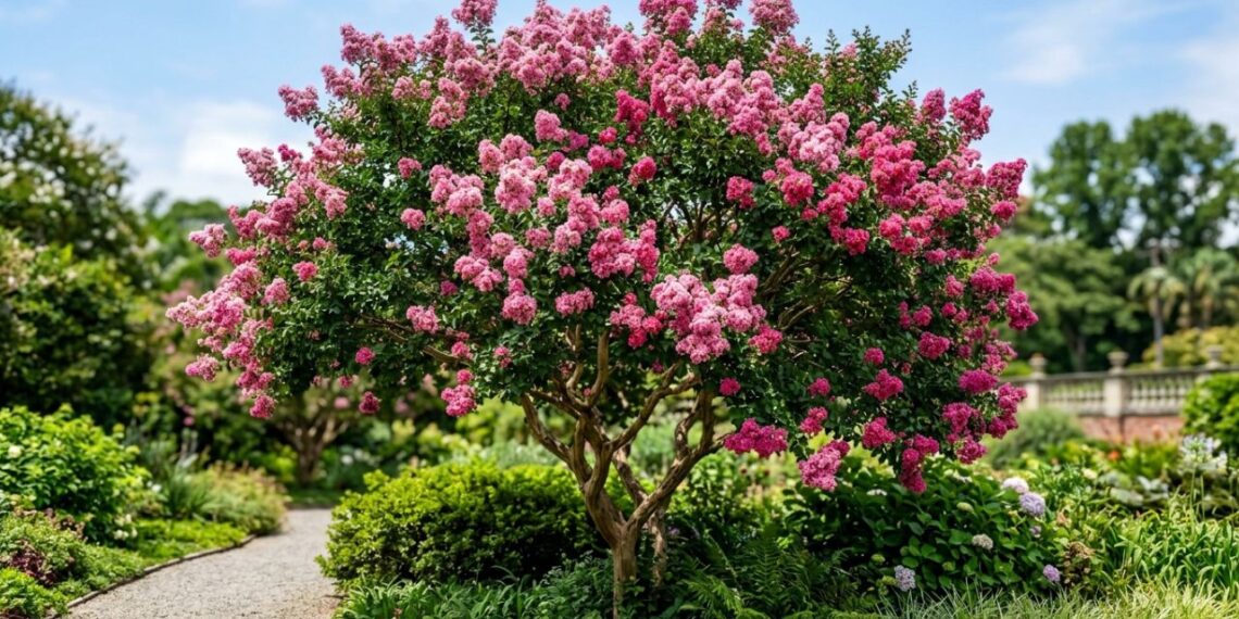 Essa árvore é ideal para a entrada da sua casa: não racha o piso, proporciona sombra e dá buquês de flores crespas lindas