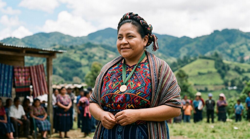 Frase do dia de Rigoberta Menchú, indígena guatemalteca e ativista: "Minha vida não é minha; é de meu povo — e por isso luto"
