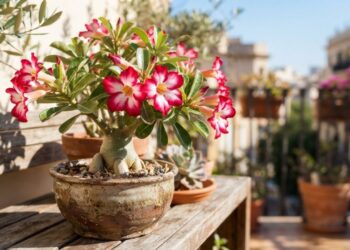 Como recuperar uma rosa-do-deserto com o tronco mole e salvação rápida sem precisar trocar o vaso, segundo cultivadores experientes