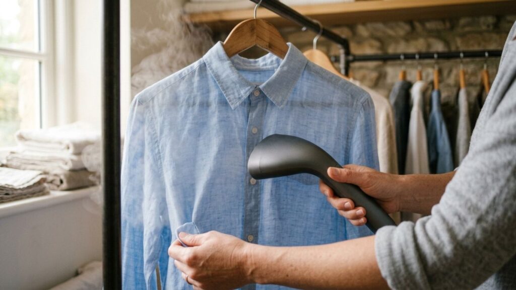 Pare de sair de casa com roupas desleixadas por falta de tempo para passar: esse é o método caseiro muito mais rápido que resolve os vincos em poucos minutos