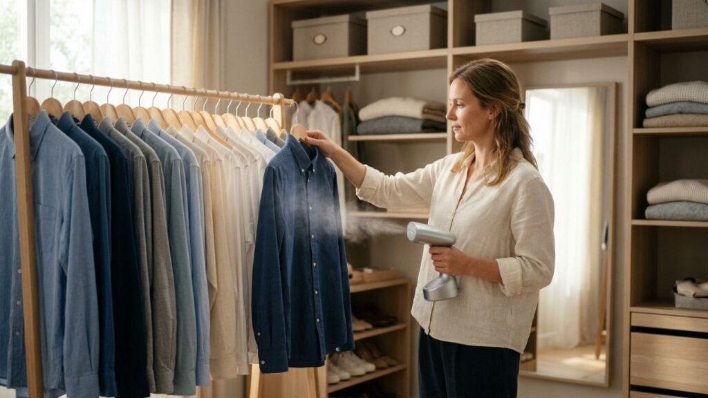 Roupas-3-1024x576 Pare de sair de casa com roupas desleixadas por falta de tempo para passar: esse é o método caseiro muito mais rápido que resolve os vincos em poucos minutos