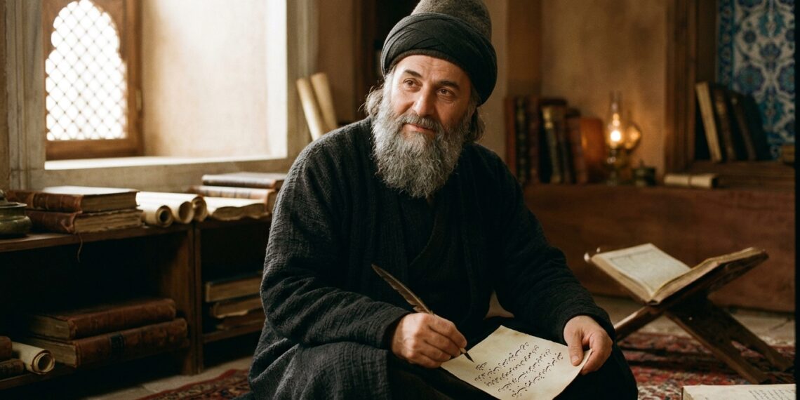Frase de Rumi no dia: "Não procure seu repouso em lugar algum, senão em você mesmo." Uma reflexão sobre paz interior e autossuficiência em tempos de busca externa