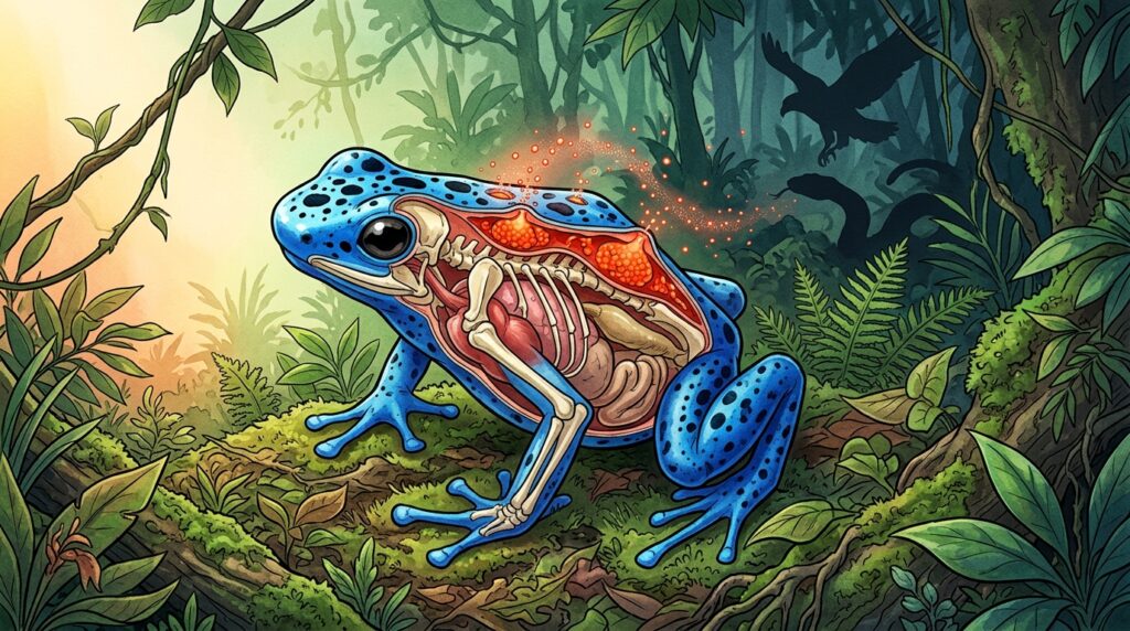 Este sapo venenoso avisa predadores com cores vibrantes: veja essa estratégia de sobrevivência