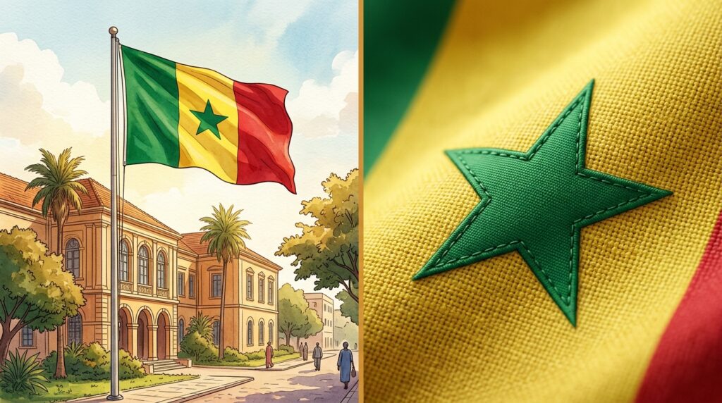 Senegal: a única bandeira com estrela verde no amarelo e o que isso revela sobre o país