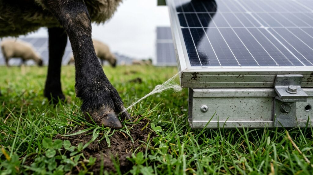 Eles soltaram 40 ovelhas que substituíram máquinas em um parque solar e o resultado surpreendeu