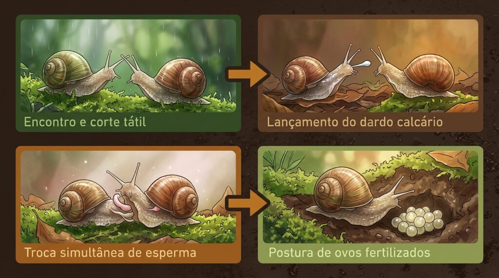 Caracol tem os dois sexos e ainda assim prefere um parceiro: entenda por quê