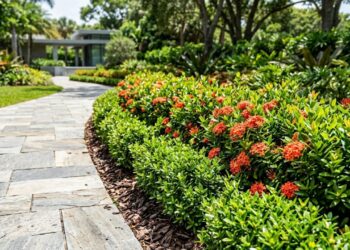 7 plantas resistentes ao sol forte cujas raízes não danificam as pedras portuguesas, perfeitas para cantos de muro