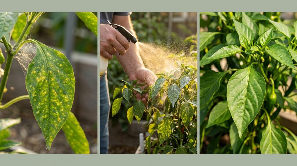 Teia fina nas folhas: como identificar ácaro-rajado e salvar seu pimentão em 2 semanas