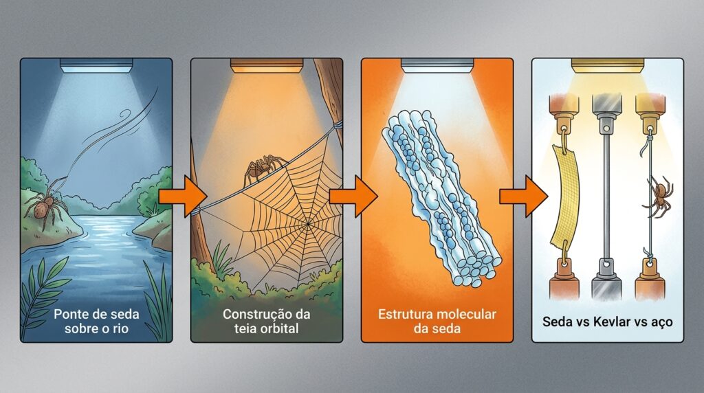 A aranha que consegue construir teias maiores que casas