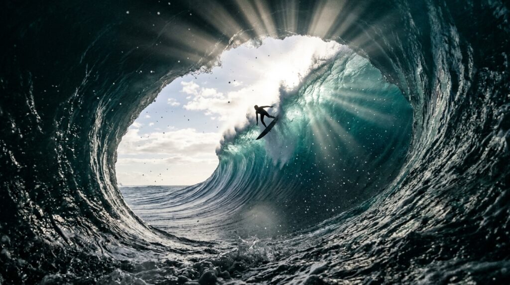 Frase do dia do Estoicismo: "Você não pode controlar as ondas, mas pode aprender a surfar nelas" – O segredo para navegar as crises sem perder o equilíbrio