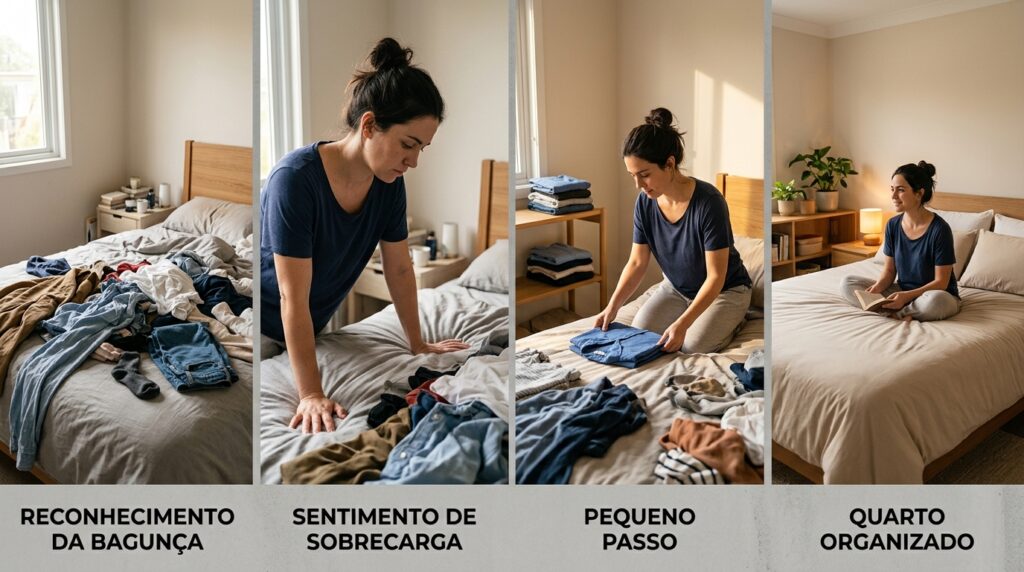 A psicologia revela o que significa guardar roupas limpas na cama em vez de dobrar e o que cada hábito diz sobre você