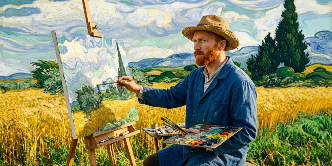 Frase do dia de Vincent van Gogh, pintor holandês pós-impressionista: "Sonho meu quadro e pinto meu sonho"