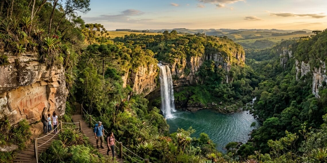 Pinturas rupestres de mais de 12 mil anos e uma cachoeira de 60 metros fazem desta cidade paranaense um tesouro escondido