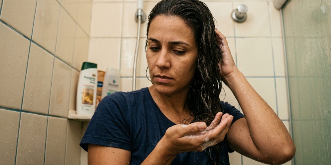 Por que seu cabelo está caindo mais no banho: estresse crônico desregula a queda de fios em apenas 30 dias
