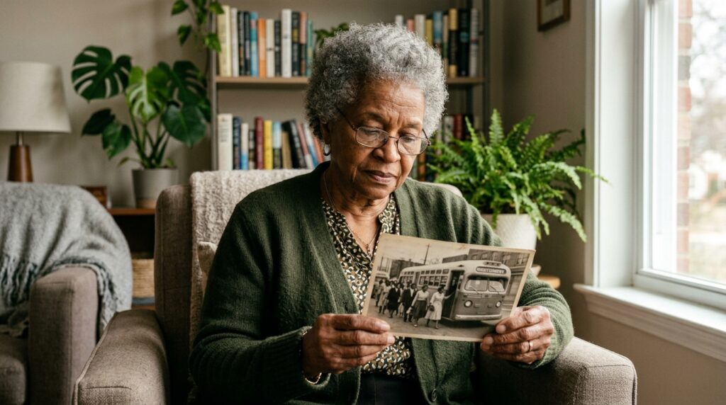 Frase do dia de Rosa Parks, ativista dos direitos civis: "Eu não fui cansada fisicamente, fui cansada de ceder”