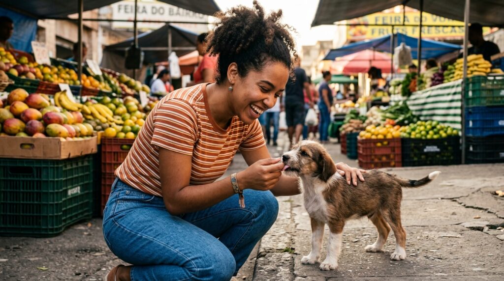 “Era só uma ida à feira”: jovem pede para ajudar animais de rua, e destino coloca 2 respostas no seu caminho