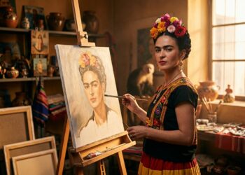 Frase de Frida Kahlo no dia: "Pinto a mim mesma porque sou meu próprio assunto mais interessante." Uma reflexão sobre autenticidade e autoconhecimento em tempos de comparação