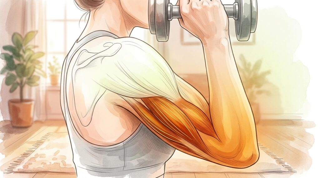Por que fazer exercícios em casa com halteres ajuda a eliminar a flacidez dos braços após os 50