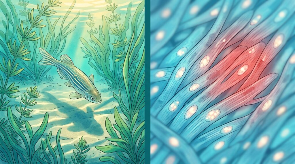 O peixe que consegue regenerar partes do coração: descubra esse poder de cura extraordinário
