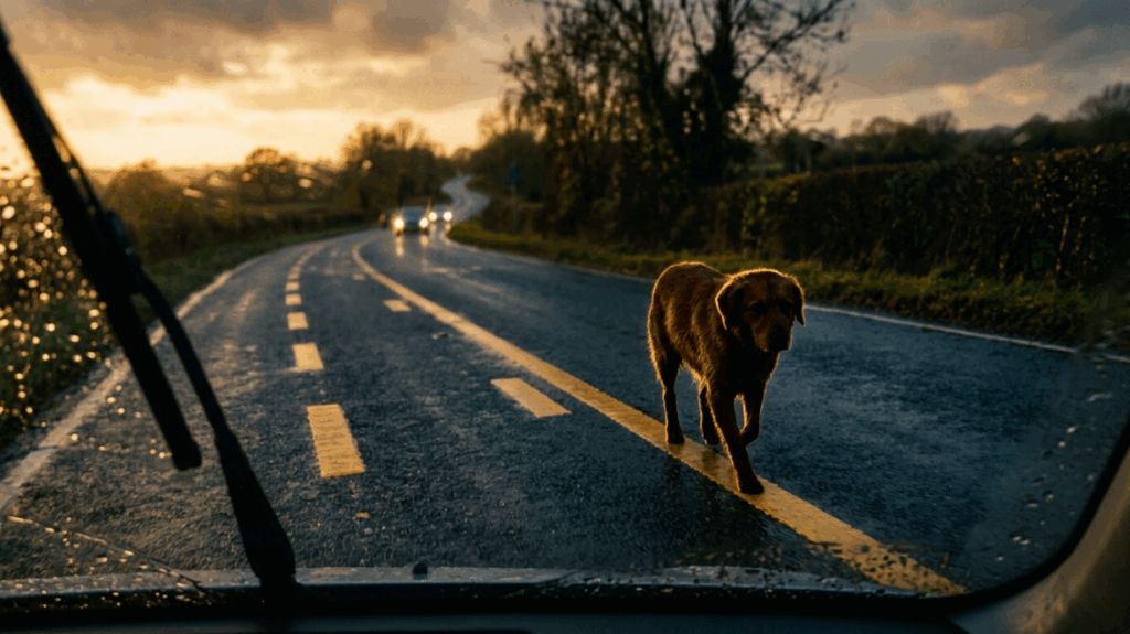 "Nada de deixá-lo para trás": Como um gesto simples de um entregador salvou a vida de um animal abandonado
