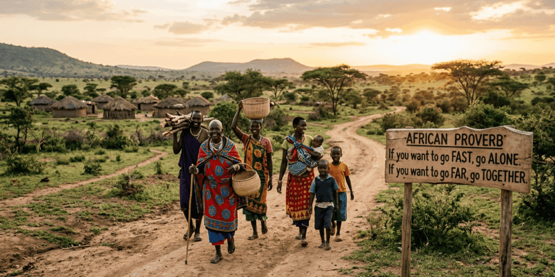 Provérbio africano: "Se quiser ir rápido, vá sozinho. Se quiser ir longe, vá acompanhado" — O que ele realmente ensina sobre sucesso?