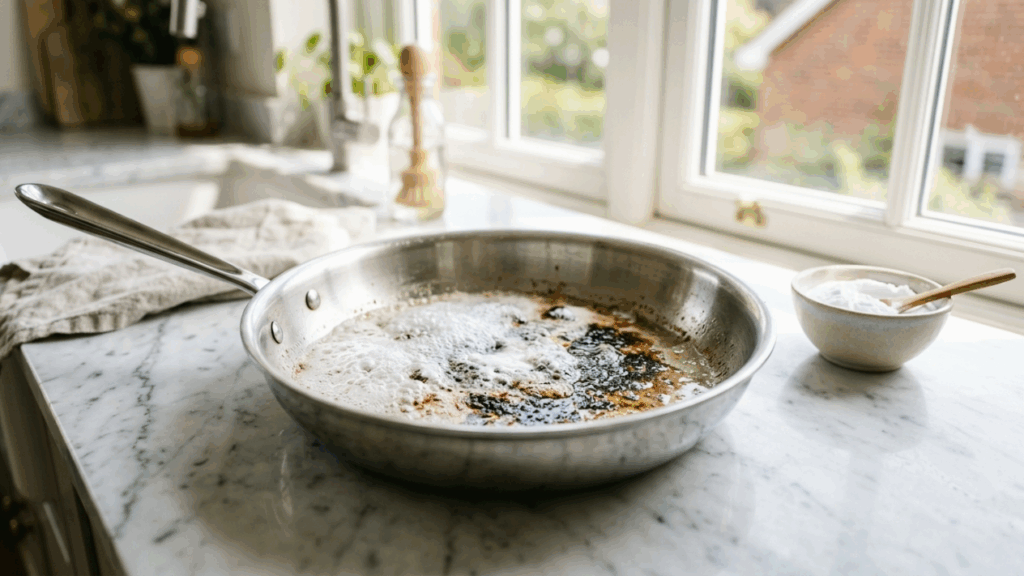 Como tirar gordura queimada da panela sem esforço? Conheça o truque do bicarbonato
