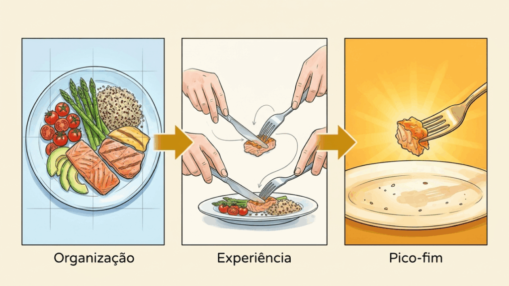 “Biohacking no prato”: por que seu cérebro exige que você guarde o melhor pedaço para o final?