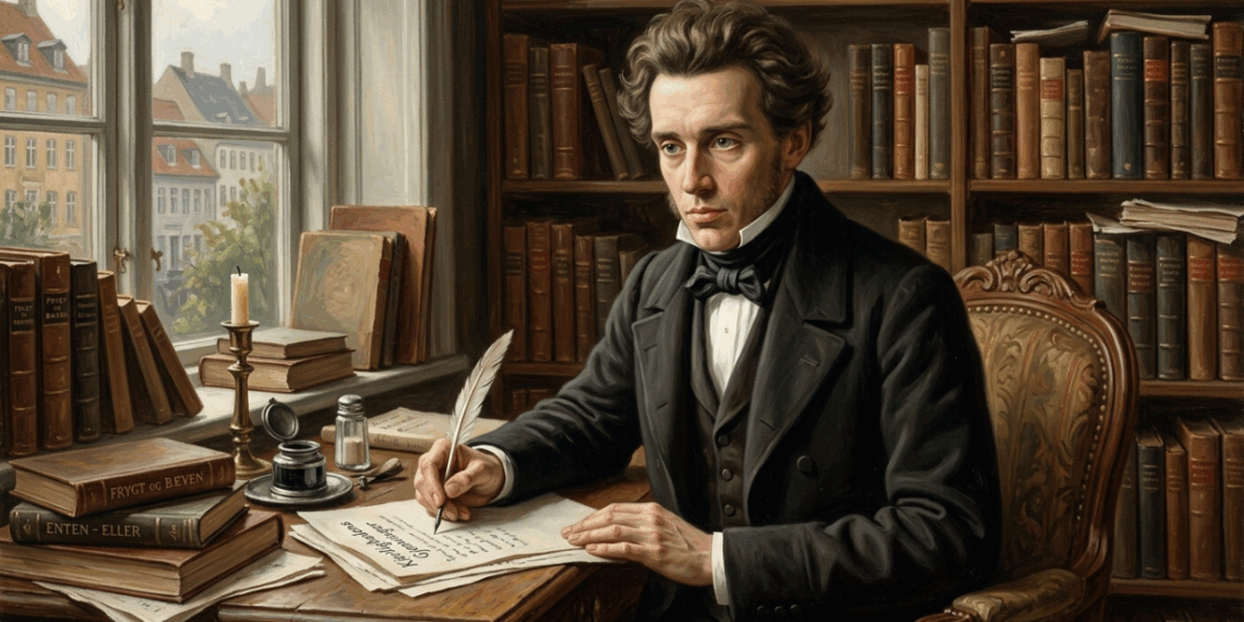 Søren Kierkegaard, pai do existencialismo cristão e filósofo da angústia: "A ansiedade é a vertigem da liberdade.": reflexões sobre o peso das escolhas diárias, o paralisante medo do futuro e o desespero de lidar com infinitas possibilidades
