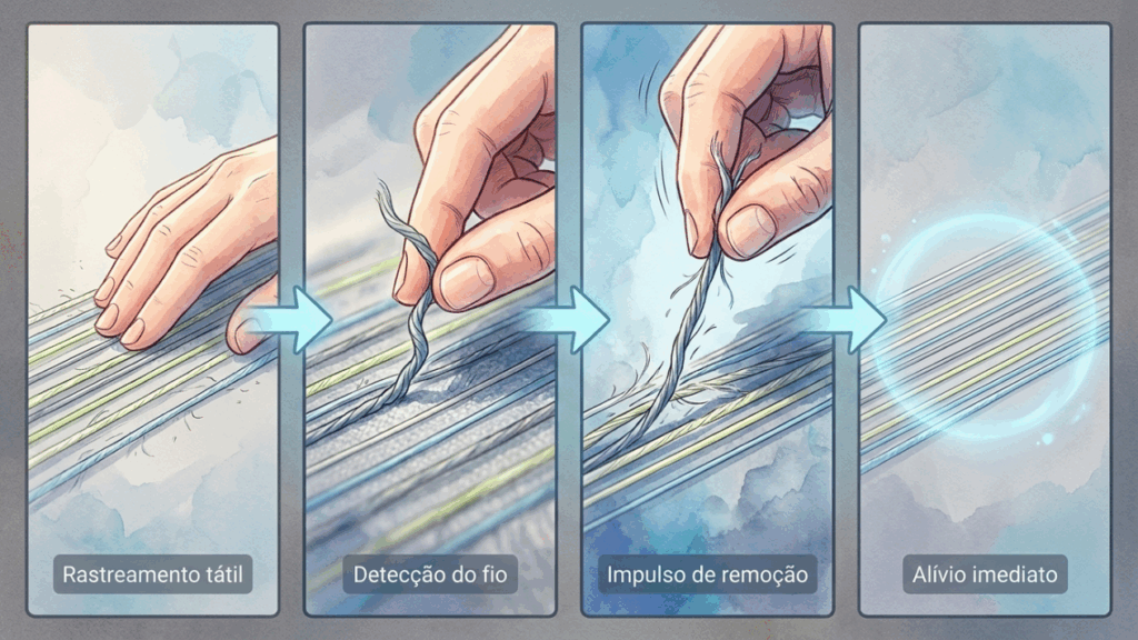A neurobiologia do tato explica a vontade de arrancar fios de cabelo do corpo