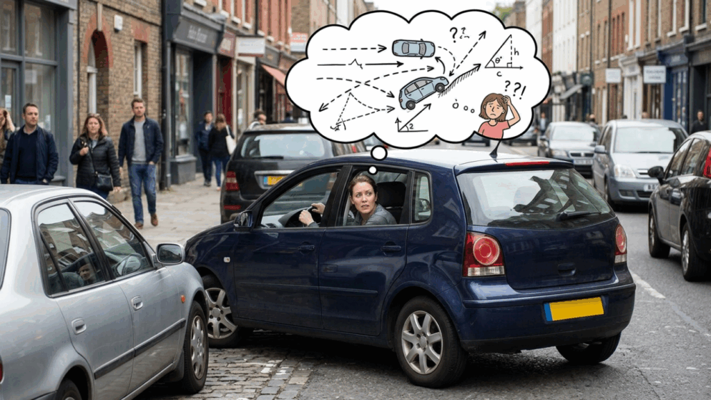 A reação mental mais curiosa dos motoristas quando precisam fazer uma baliza difícil