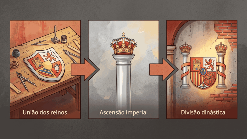 Brasão da Espanha - O mistério das duas coroas: "Não é apenas um detalhe estético, é a prova de um império que…”