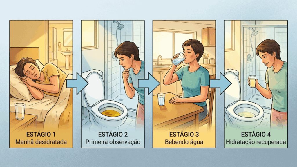 Estudo científico confirma: cor da urina previne infecções e desidratação antes dos sintomas