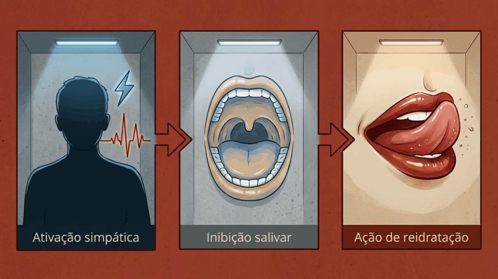 "A neurobiologia da ocultação": como o sistema nervoso "seca" sua boca antes de uma decisão difícil