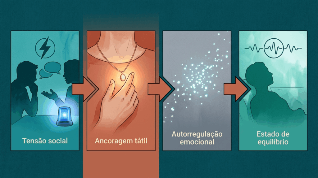 "O que suas mãos dizem": decifrando a psicologia das âncoras de toque em momentos de tensão