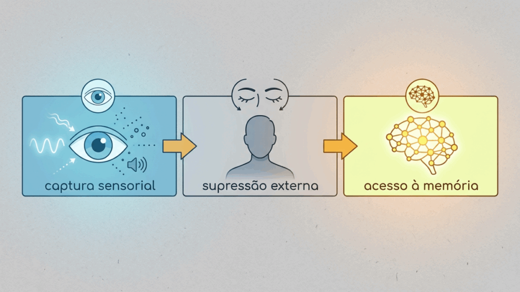 "Foco interno": como bloquear o mundo visual ajuda o seu cérebro a recuperar fatos esquecidos
