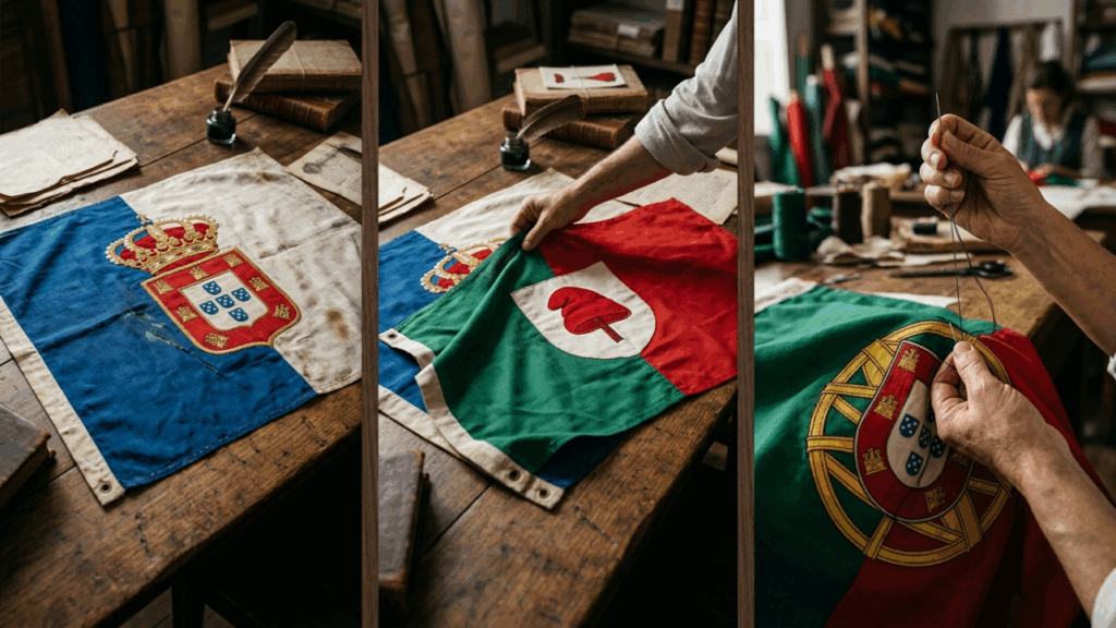 O mito que ninguém conhece: a bandeira de Portugal quase foi azul e branca em 1910