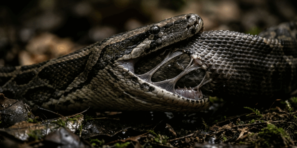 A cobra que desloca o crânio para comer: o que a ciência escondeu por séculos