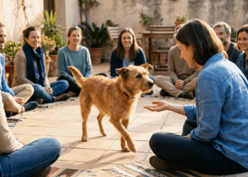 O emocionante momento em que um cão escolhe sua tutora com um abraço carinhoso
