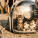 Socorrista encontra mochila abandonada em dia de calor e salva trio de gatinhos por pouco