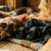 Golden retriever grávida de shih-tzu: entenda como Nina deu à luz 9 filhotes pretos