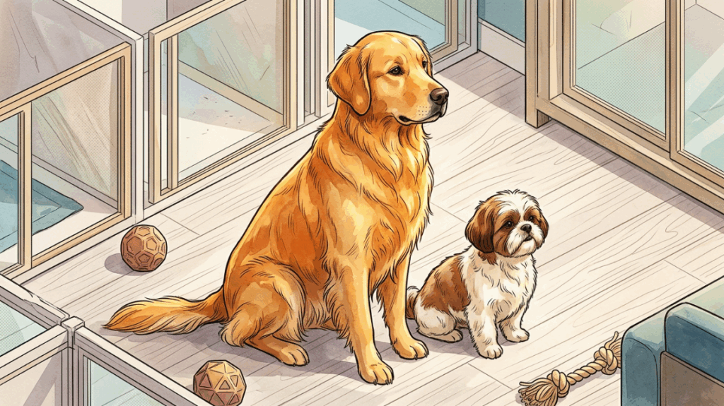 Golden retriever grávida de shih-tzu: entenda como Nina deu à luz 9 filhotes pretos