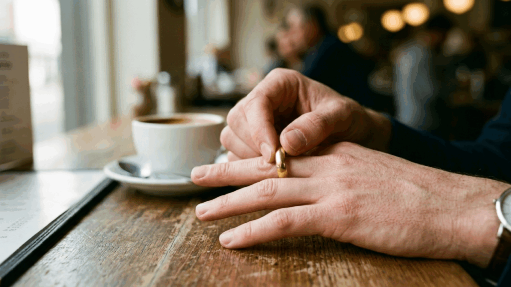 Girar a aliança ansiedade e o significado oculto desse gesto sutil nas interações sociais