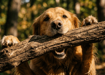 O impulso de carregar objetos: o que a ciência diz sobre a mania dos cães com galhos grandes